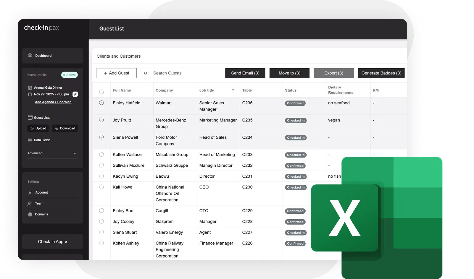 Event data reporting