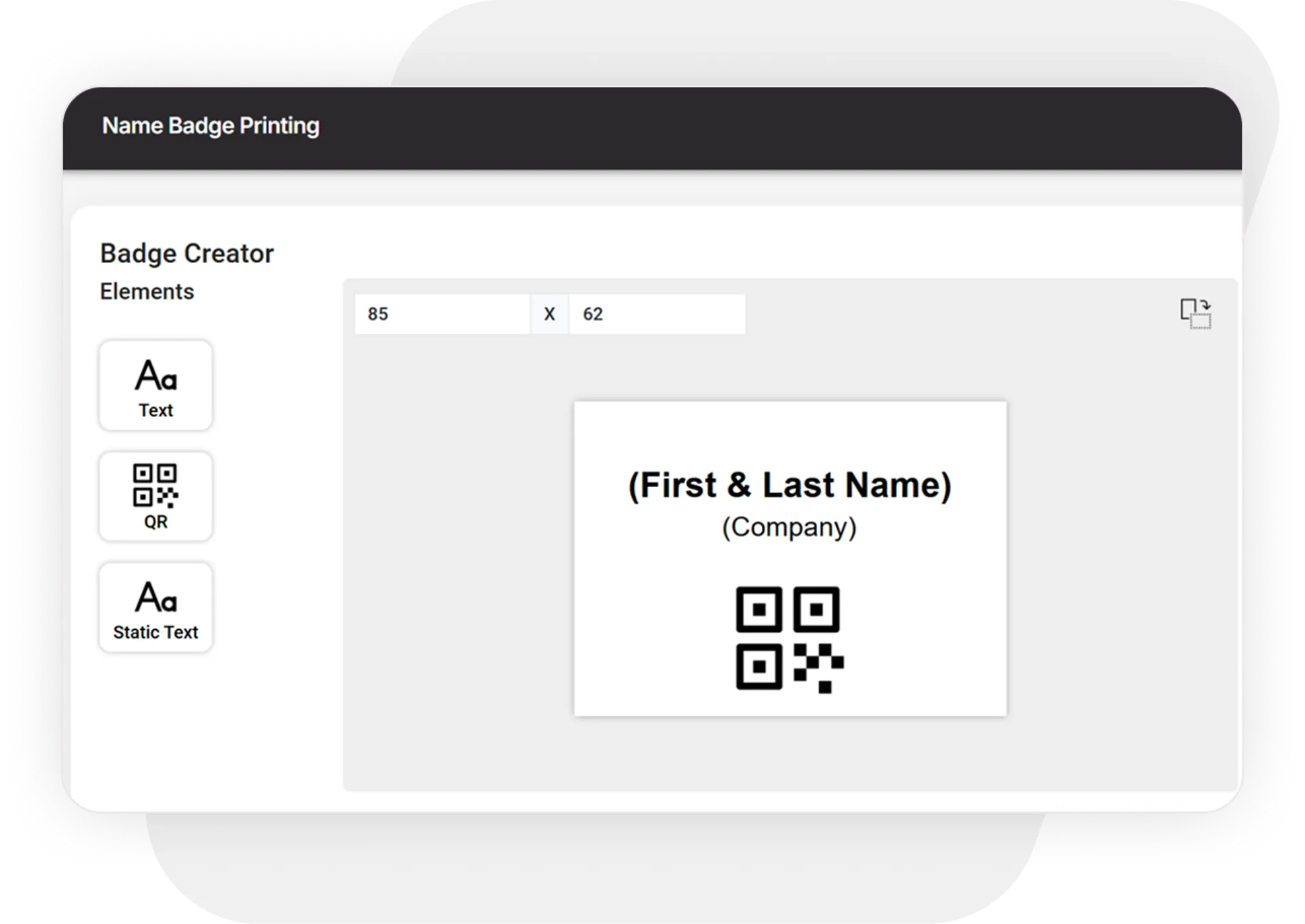 Trackable QR Badges Design